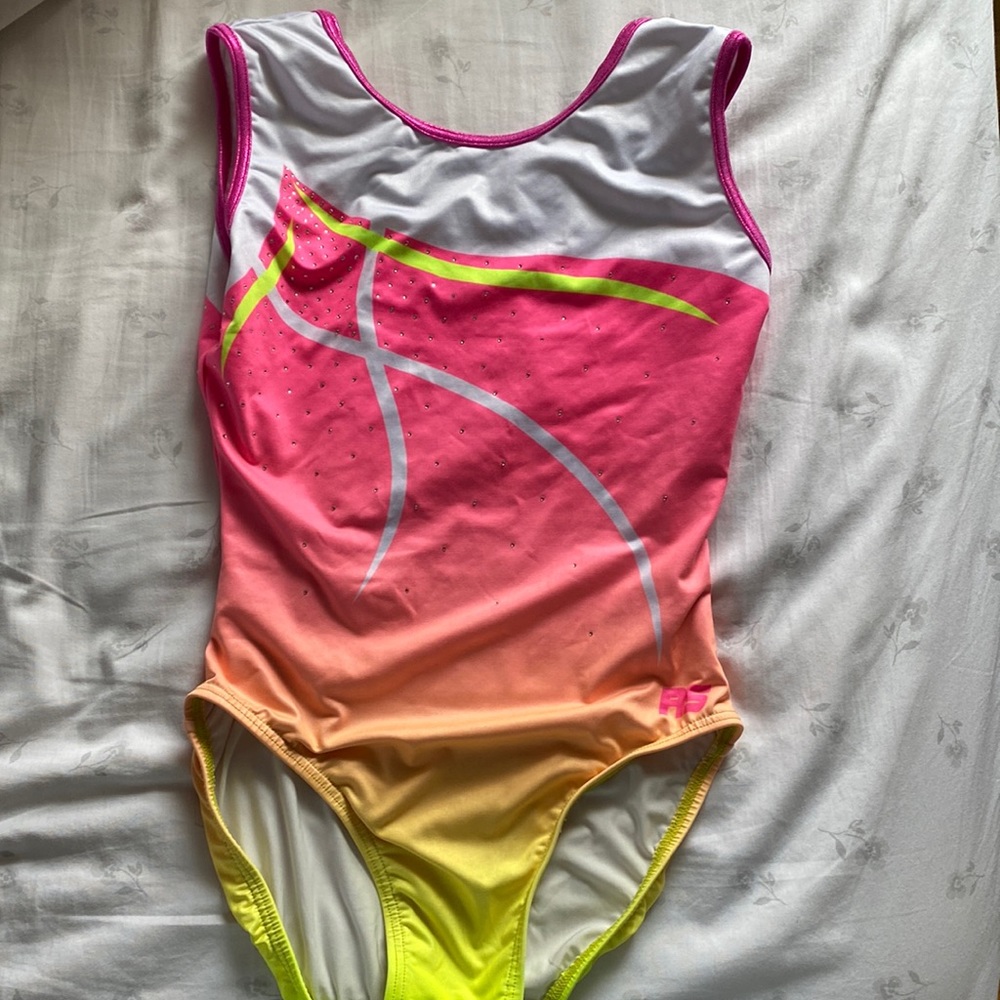 pretty gymnastics leotard size adult xs